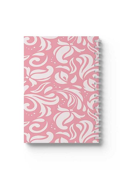 LOWHA Spiral Notebook with Front and Back Hard Covers Featuring Shapes Design