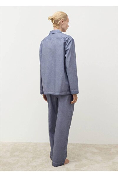 MANGO Woman Garment dyed pamuklu gömlek