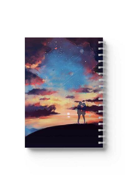 LOWHA Spiral Notebook with Front and Back Hard Covers Featuring Soul Design