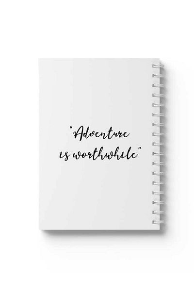 LOWHA Spiral Notebook with Front and Back Hard Covers Featuring Adventure Design
