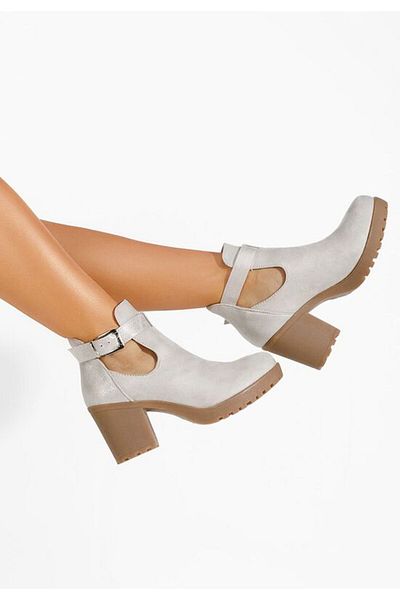 B T Shoes Nomaria silver autumn boots