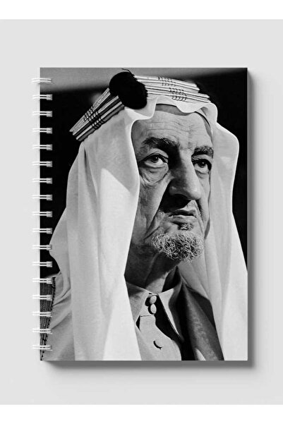 LOWHA دفتر ملاحظات حلزوني بغلافين أمامي وخلفي صلبين بتصميم الملك فيصل