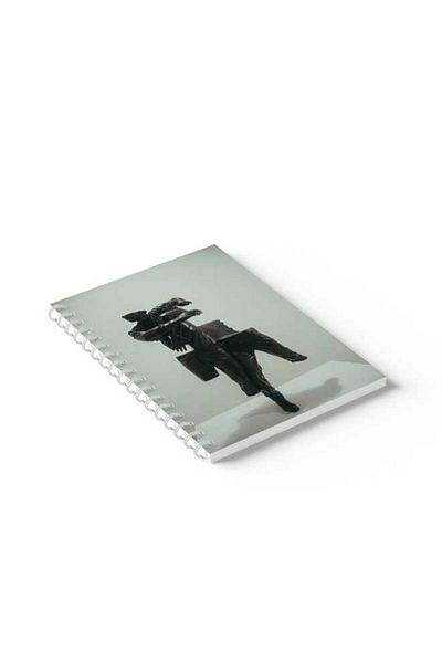 LOWHA Spiral Notebook with Front and Back Hard Covers Featuring Parted Design