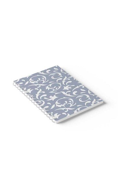 LOWHA Spiral Notebook with Front and Back Hard Covers Featuring Shapes Design