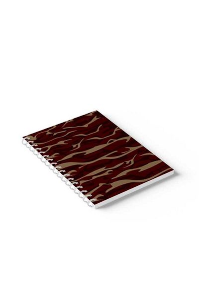 LOWHA Spiral Notebook with Front and Back Hard Covers Featuring Shapes Design