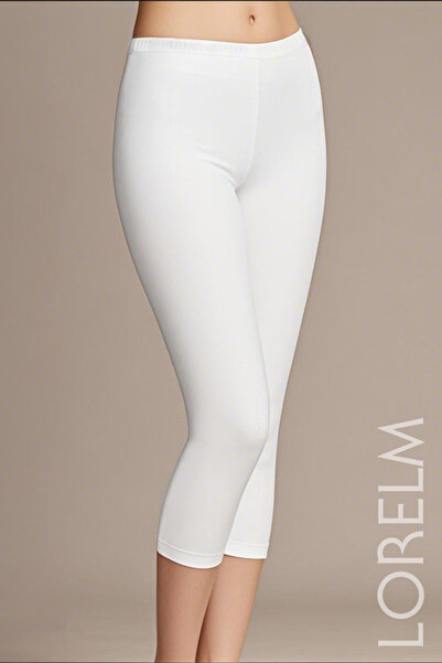 Lorelm Pamuklu Dizaltı Tayt Astar İç Göstermez Penye