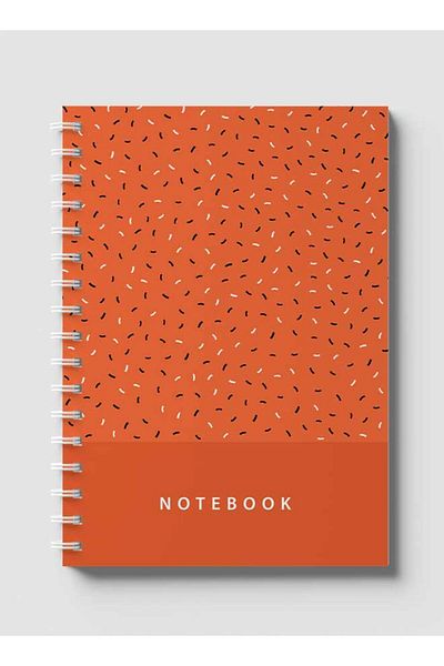 LOWHA Spiral Notebook with Front and Back Hard Covers Featuring Cool Abstract & Floral Design