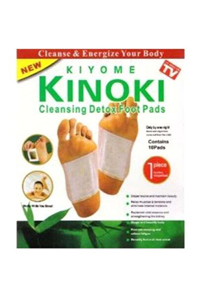 Kinoki رقعة تنظيف القدمين من السموم (10 قطع)