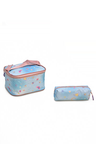 ELATAE Children's 3-Piece School Set Primary School Bag & Thermal Lunch Bag & Pen Holder 1390