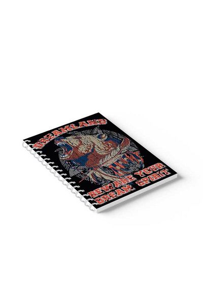 LOWHA Spiral Notebook with Front and Back Hard Covers Featuring Dreamland Design