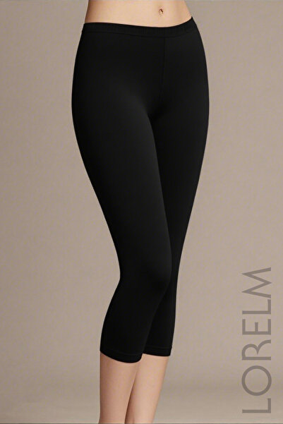 Lorelm Pamuklu Dizaltı Tayt Astar İç Göstermez Penye