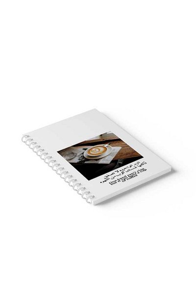 LOWHA Spiral Notebook with Front and Back Hard Covers Featuring One Hand Can't Clap Design