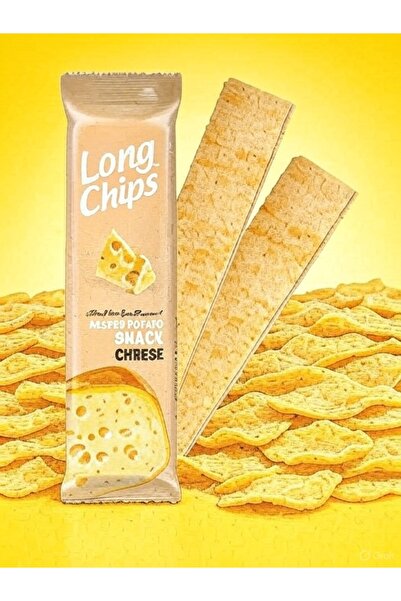 long chips Peynir Aromalı Patates Cipsi 75 gr – Yoğun Lezzet, Hafif Atıştırmalık