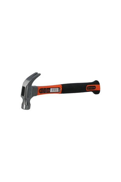 Tactix Impact-Resistant Claw Hammer with Non-Slip Fiberglass Handle