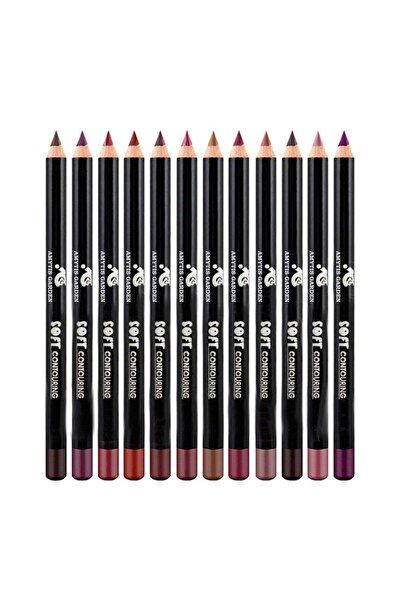 AMYTIS GARDEN مجموعة أقلام تحديد الشفاه أميثيست جاردن - 12 قطعة