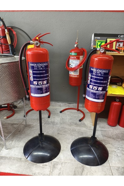 Çizgi Yangın Söndürme Destekli Tüp Askılığı