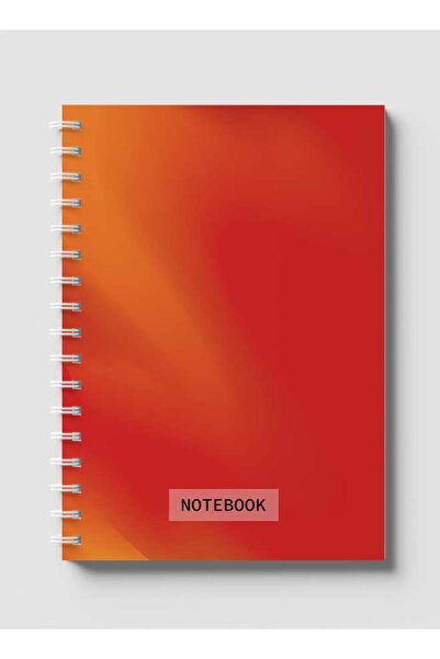 LOWHA دفتر ملاحظات حلزوني مع غلافين أمامي وخلفي صلبين يتميز بتصميم متدرج بسيط