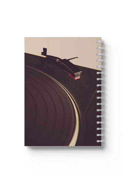 LOWHA Spiral Notebook with Front and Back Hard Covers Featuring Vintage Design