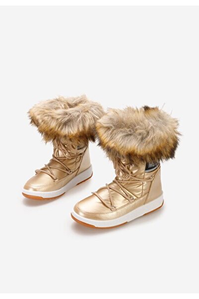B T Shoes Tasara gold pre-ski boots