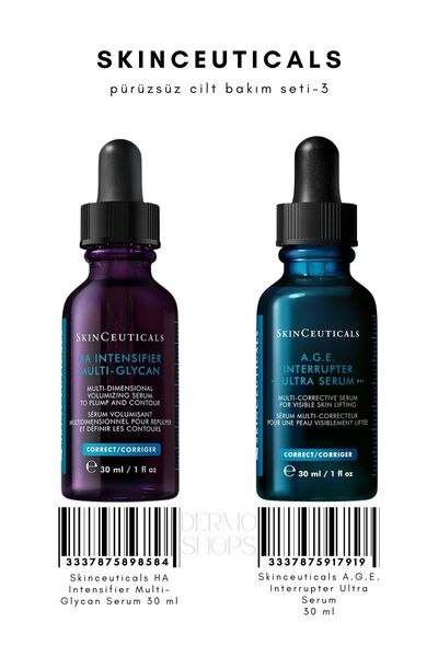 SkinCeuticals Prüzsüz Cilt Bakım Seti -3 | HA Intensifier Multi-Glycan Serum ...