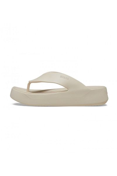 Crocs Ecru Getaway Platform Flip