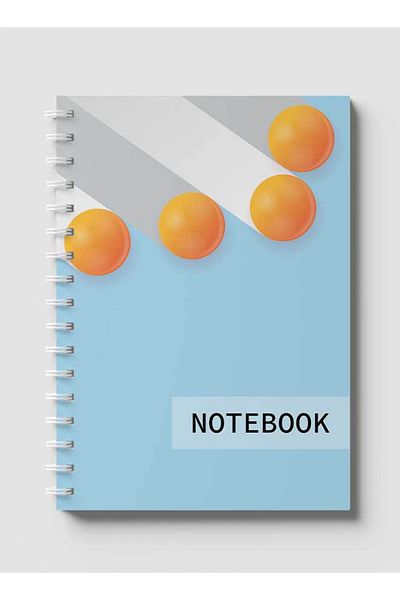 LOWHA Spiral Notebook with Front and Back Hard Covers Featuring Circular Gradient Design