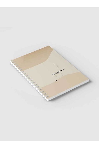 LOWHA Spiral Notebook with Front and Back Hard Covers Featuring Aesthetic Beauty Design