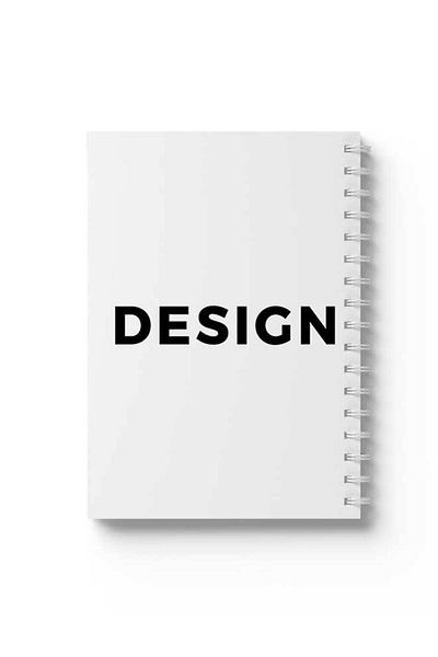 LOWHA Spiral Notebook with Front and Back Hard Covers Featuring Design Design