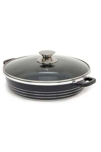 Dessini Non-Stick Shallow Casserole 32 cm Black/Clear