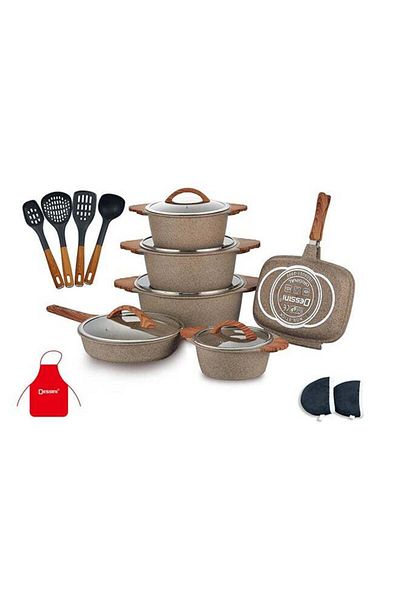 Dessini 19Pcs Granite Cookware Set 2060