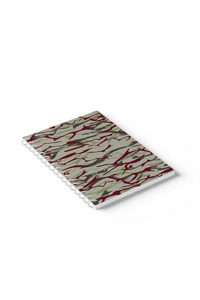 LOWHA Spiral Notebook with Front and Back Hard Covers Featuring Shapes Design