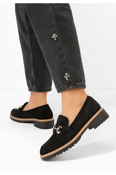 B T Shoes Women's Erlinda black loafers