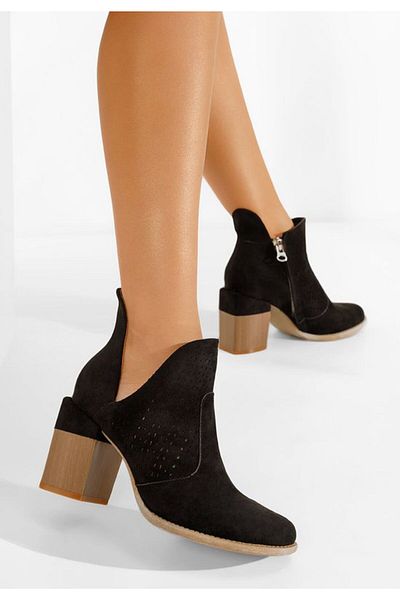 B T Shoes Botine perforate Higuera negre