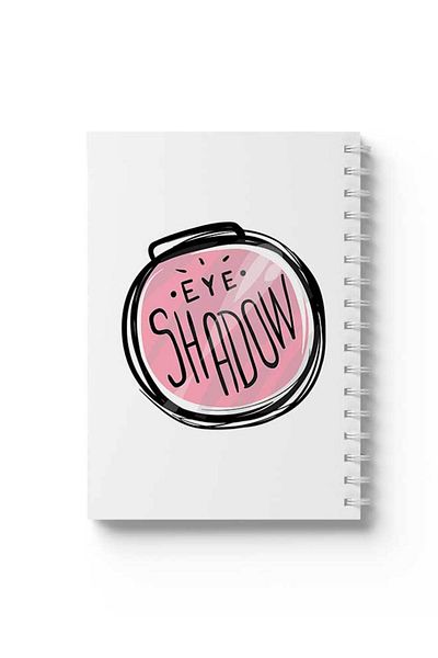 LOWHA Spiral Notebook with Front and Back Hard Covers Featuring Eyeshawdow Design