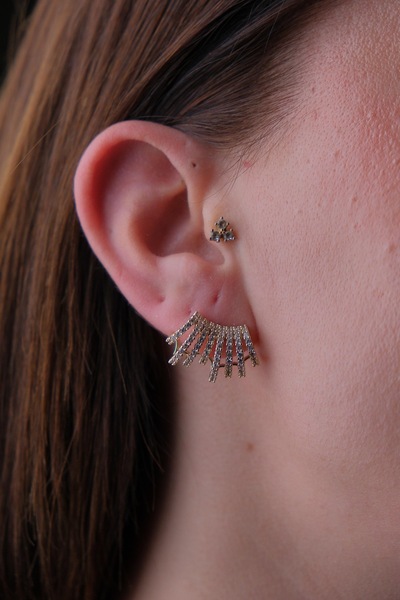 Elizzz ACCESSORY çoklu görünümlü şık küpe