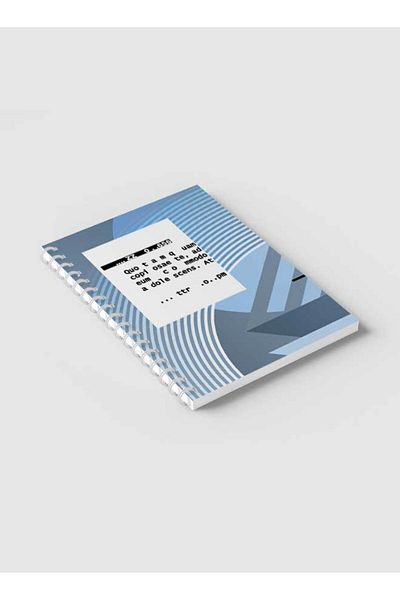 LOWHA Spiral Notebook with Front and Back Hard Covers Featuring Abstract Design