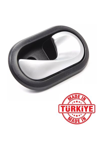CMEPARTS Renault Scenic 2 Ii 2003-2009 Compatible Inner Door Release Handle Chrome Right and Left 2 Pcs Set