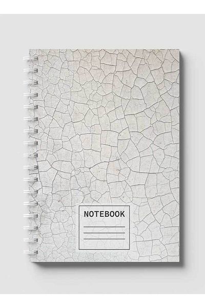 LOWHA Spiral Notebook with Front and Back Hard Covers Featuring Dry Land Design