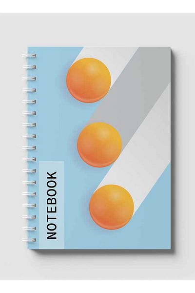 LOWHA Spiral Notebook with Front and Back Hard Covers Featuring Circular Gradient Design