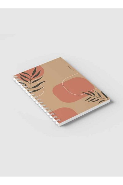 LOWHA Spiral Notebook with Front and Back Hard Covers Featuring Boho Design