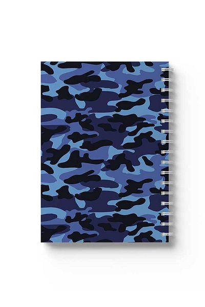 LOWHA Spiral Notebook with Front and Back Hard Covers Featuring Shapes Design