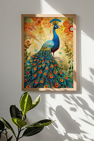 Artavessa One Piece Real Raw Wooden Framed Mosaic Themed Painting - Model 25