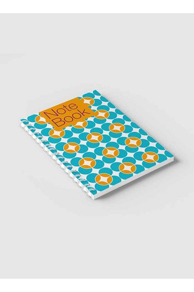 LOWHA Spiral Notebook with Front and Back Hard Covers Featuring Seamless Design