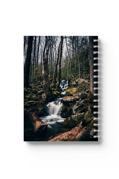 LOWHA Spiral Notebook with Front and Back Hard Covers Featuring Nature Design