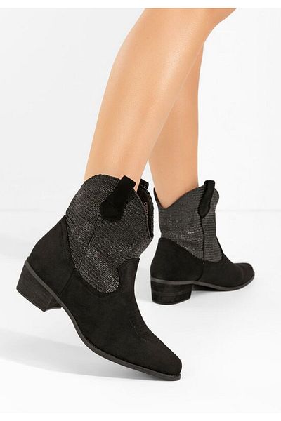 B T Shoes Women's black Lusilda boots