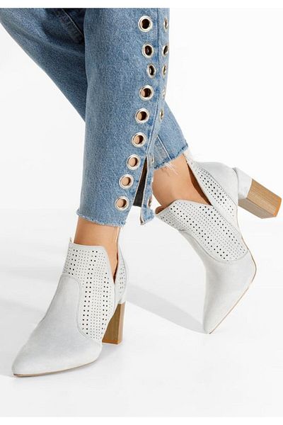 B T Shoes Botine de vara Alegria V2 gri