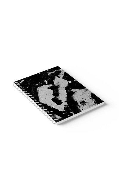 LOWHA Spiral Notebook with Front and Back Hard Covers Featuring Galaxy Design