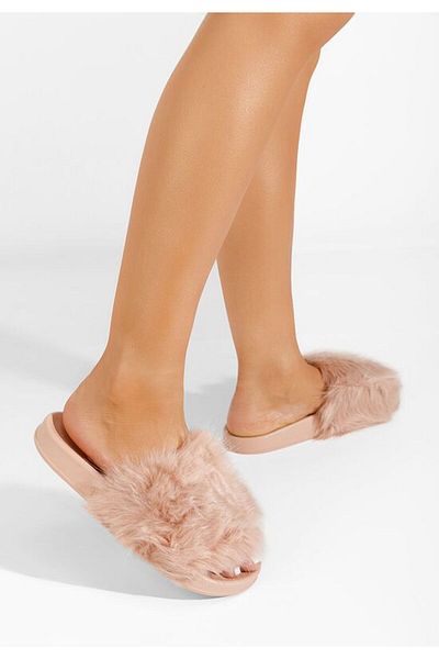B T Shoes Furry slippers Erwina V2 pink
