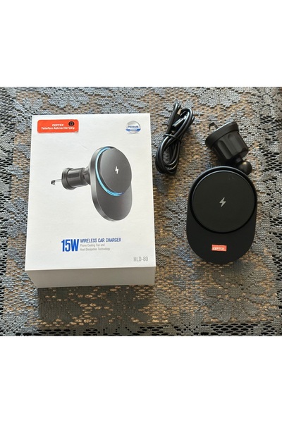 Ceptex Araç İçi 15w Şarjlı Telefon Tutucu Magsafe Telefonlara Uyumlu Araba Te...