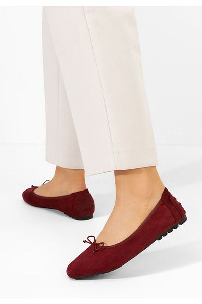 B T Shoes Balerini dama Amania V2 bordo